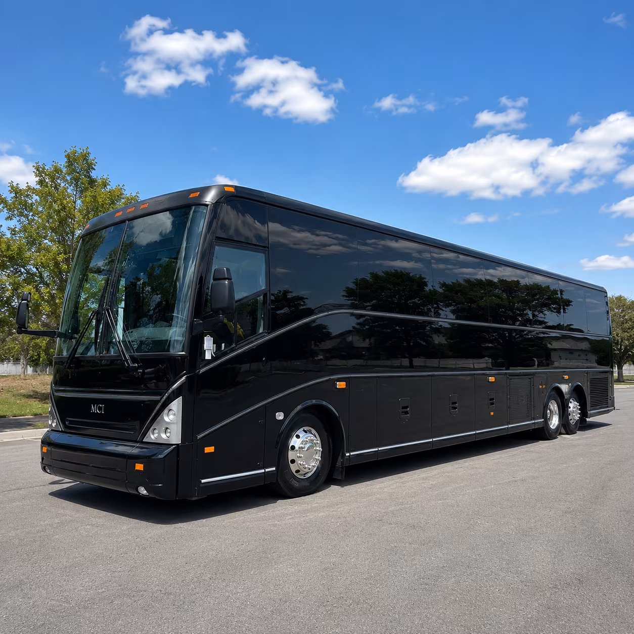 layton charter bus rental exterior