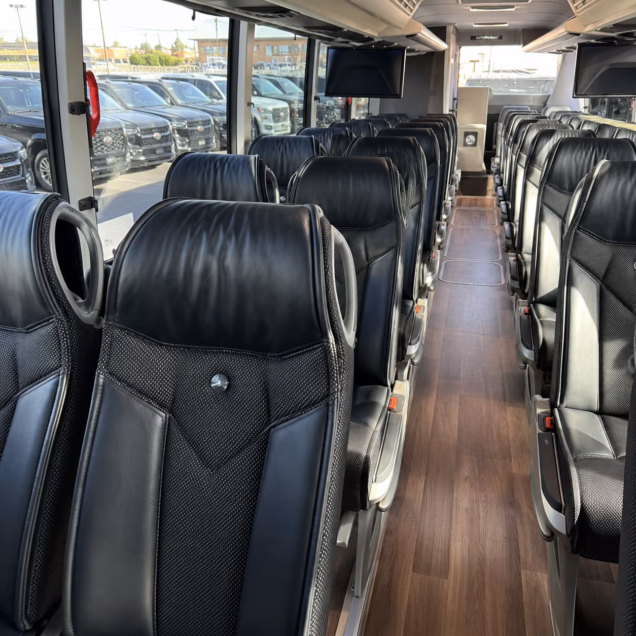 layton charter bus rental inside